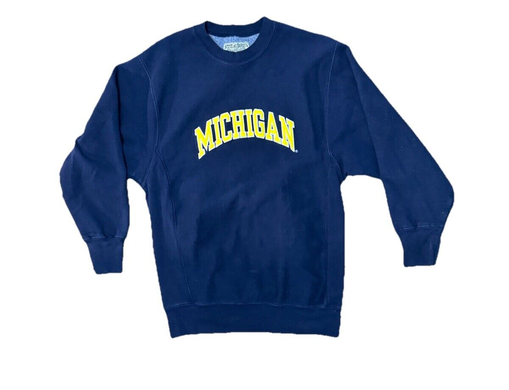 Vintage Michigan Wolverines U Of M Steve And Barry’s Crewneck Sweatshirt Small