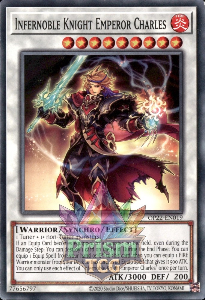 Infernoble Knight Emperor Charles OP22-EN019 Yugioh