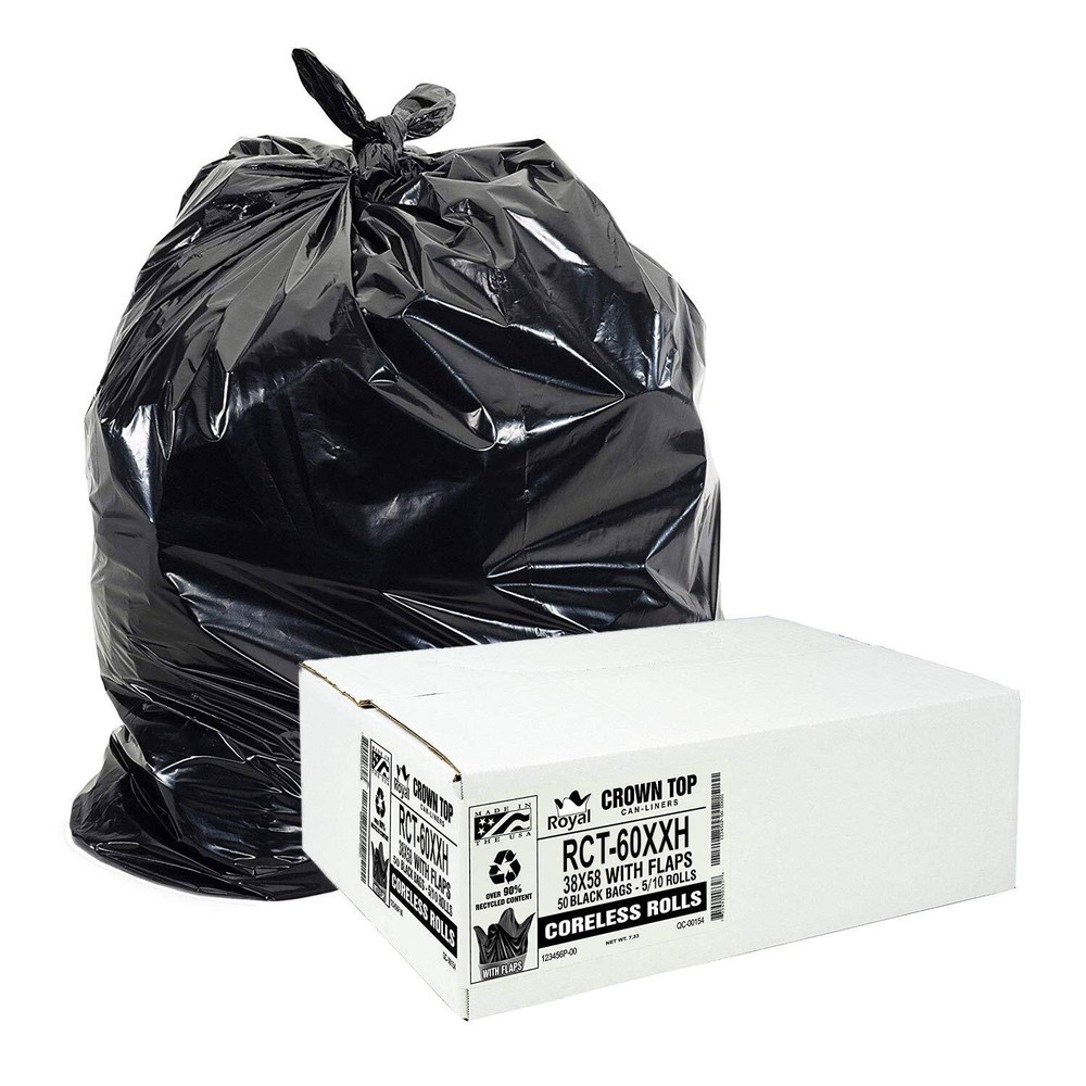 55 Gallon Trash Bags Heavy Duty - (Huge) - 2.0 MIL Thick (equiv) - 38