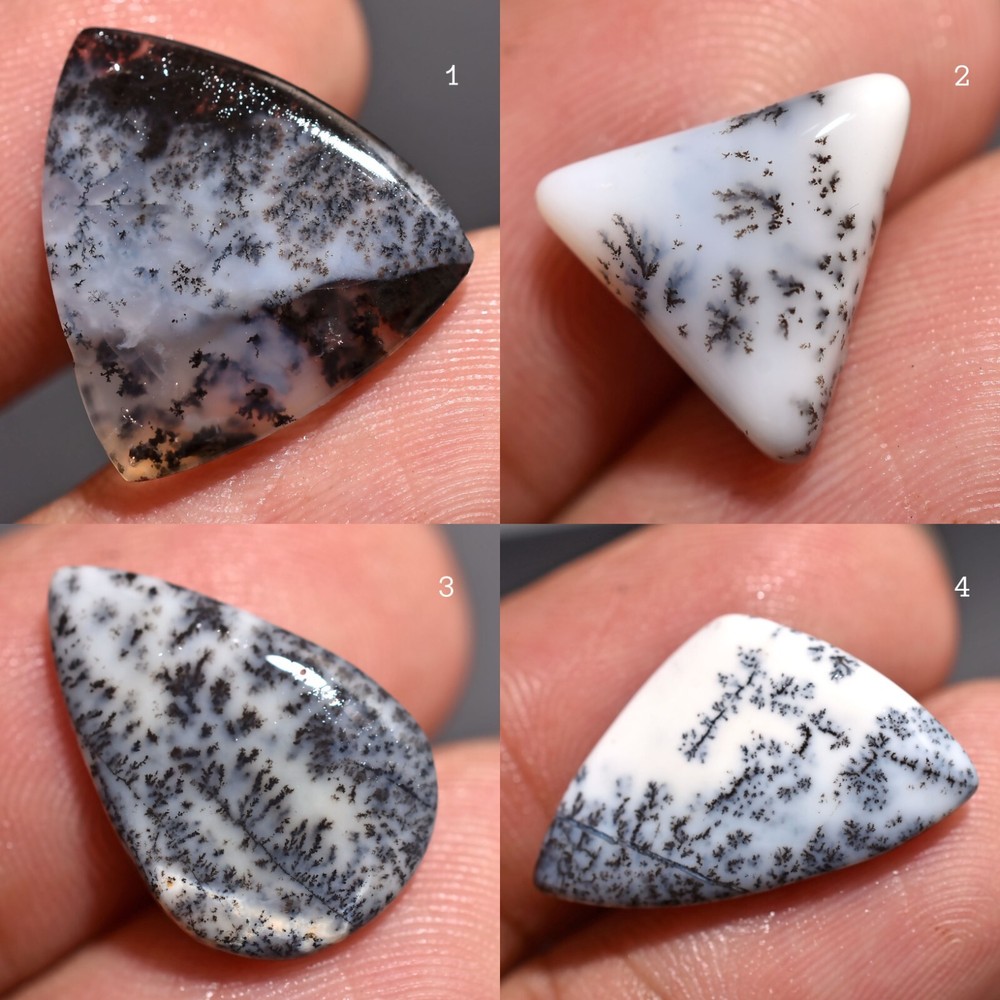Natural Dendrite Cabochon mix Shape Unique Patterned Gemstone for Jewelry Making