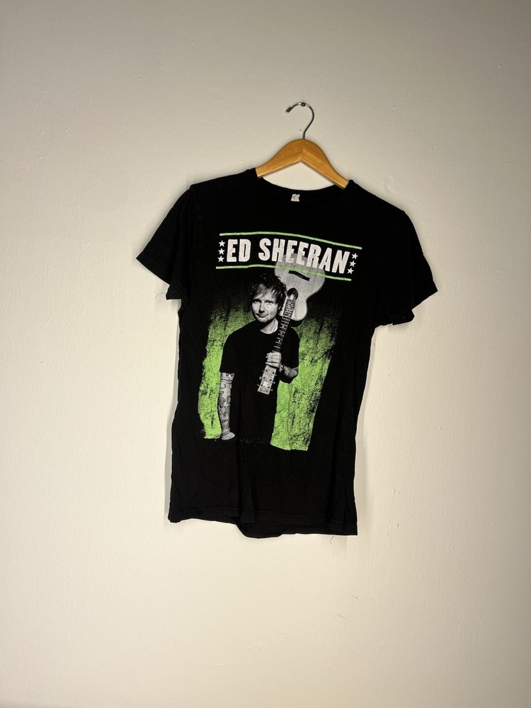 Ed Sheeran 2017 Tour Black Graphic Tee Size Medium Concert Shirt