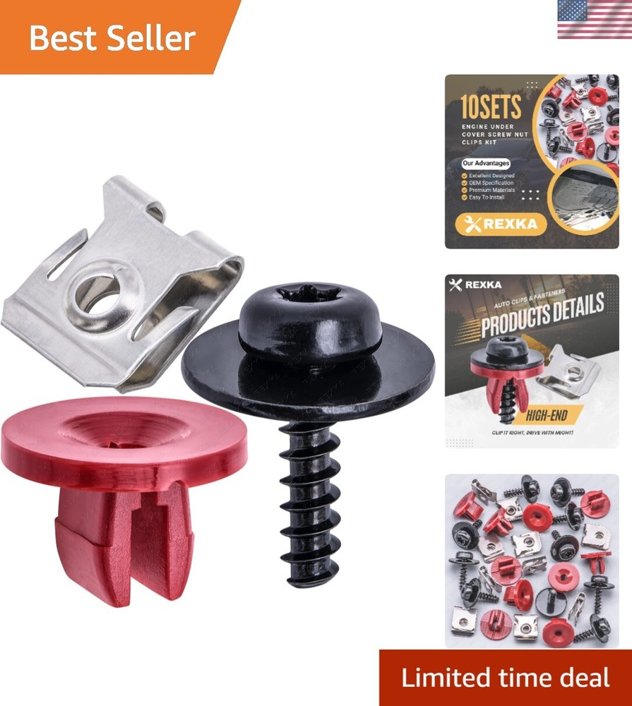 Durable 10-Piece Engine Splash Shield Kit for Ford & Lincoln Vehicles