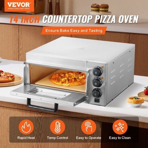 Commercial Countertop Pizza Oven Electric Pizza Oven for 14 Pizza Indoor –