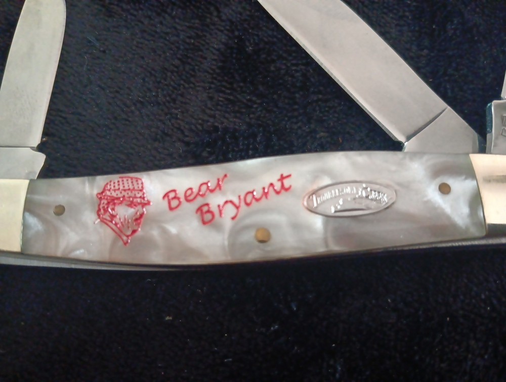 Bear Bryant Edition Troublesome Creek Pocket Knife with Mother of Pearl Handle