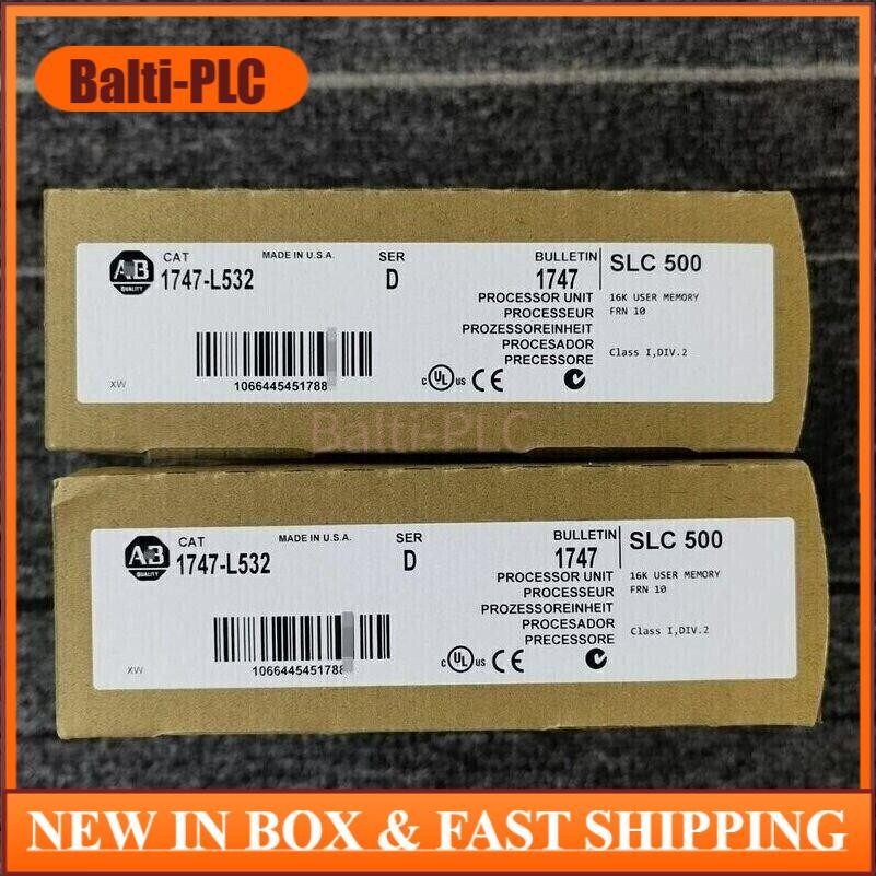 New Allen-Bradley 1747-L532 SER D SLC 500 SLC 5/03 CPU Processor Unit 1747L532