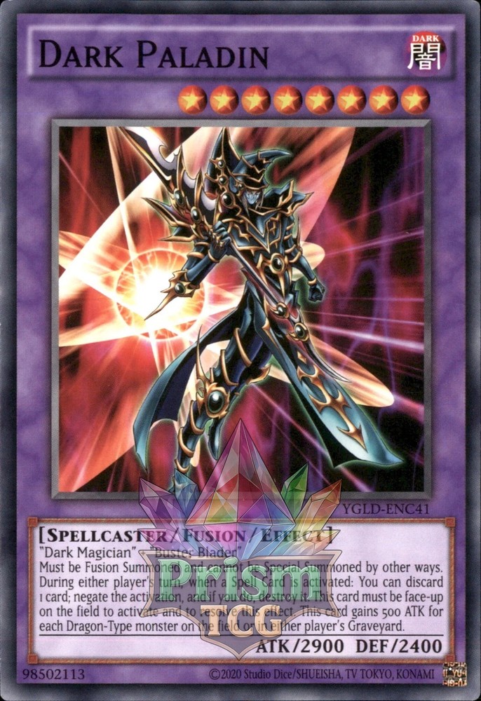 Dark Paladin YGLD-ENC41 Ultra Rare Yugioh Trading Card