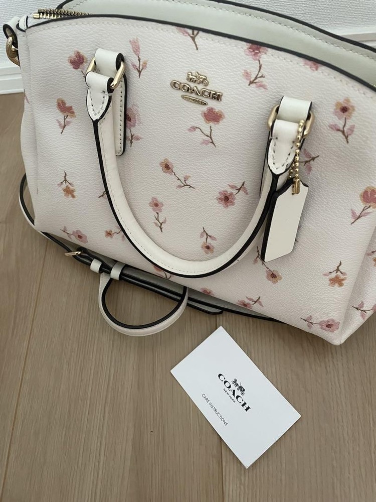 COACH Floral Print Shoulder Bag New Arrival Fashion  