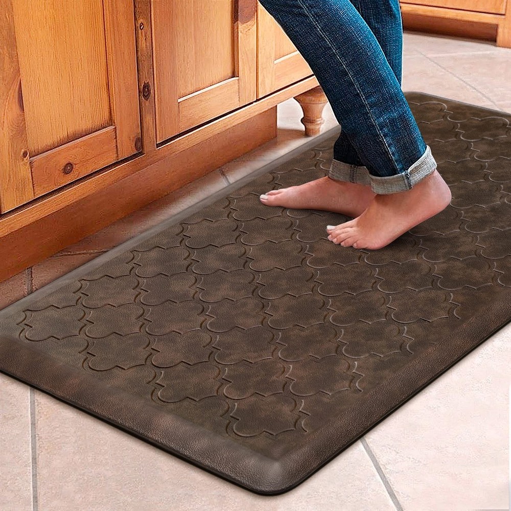 WISELIFE Anti-Fatigue Kitchen Mat 17.3x39 Inch Thick Non-Slip Cushioned Floor Mat