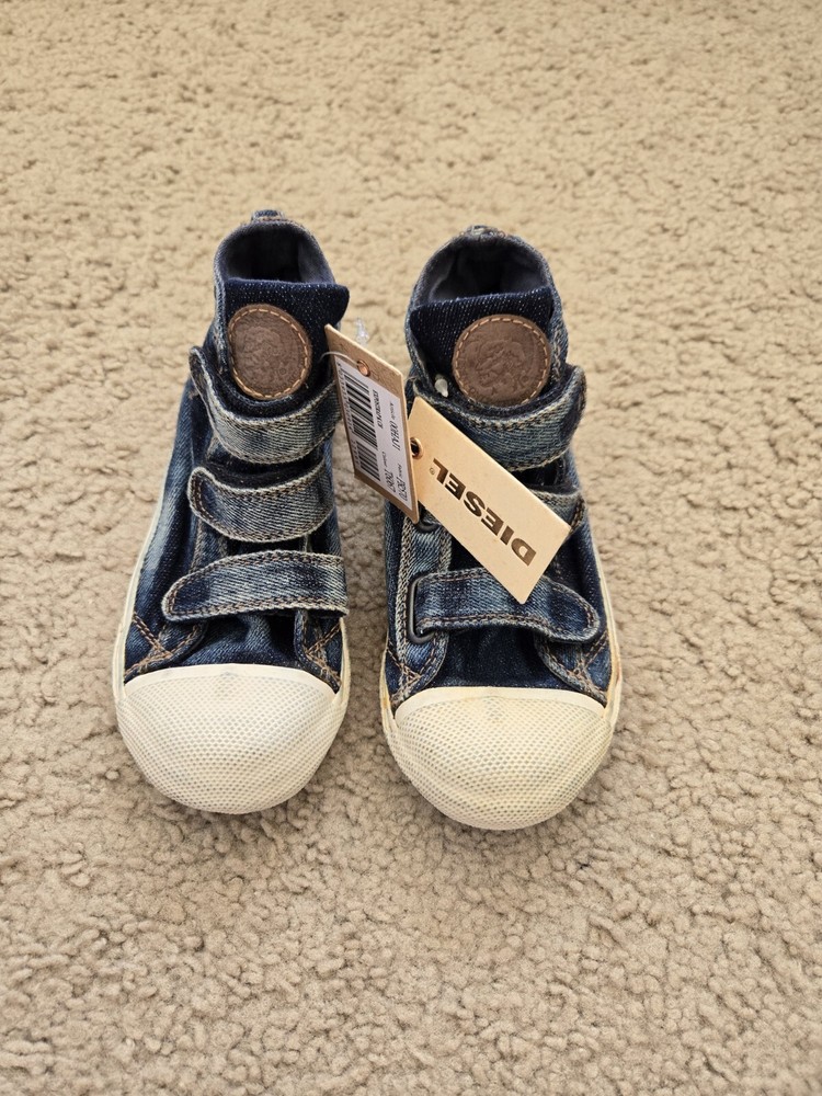 NWT Diesel Kids Shoes Denim Size 12 US Unisex