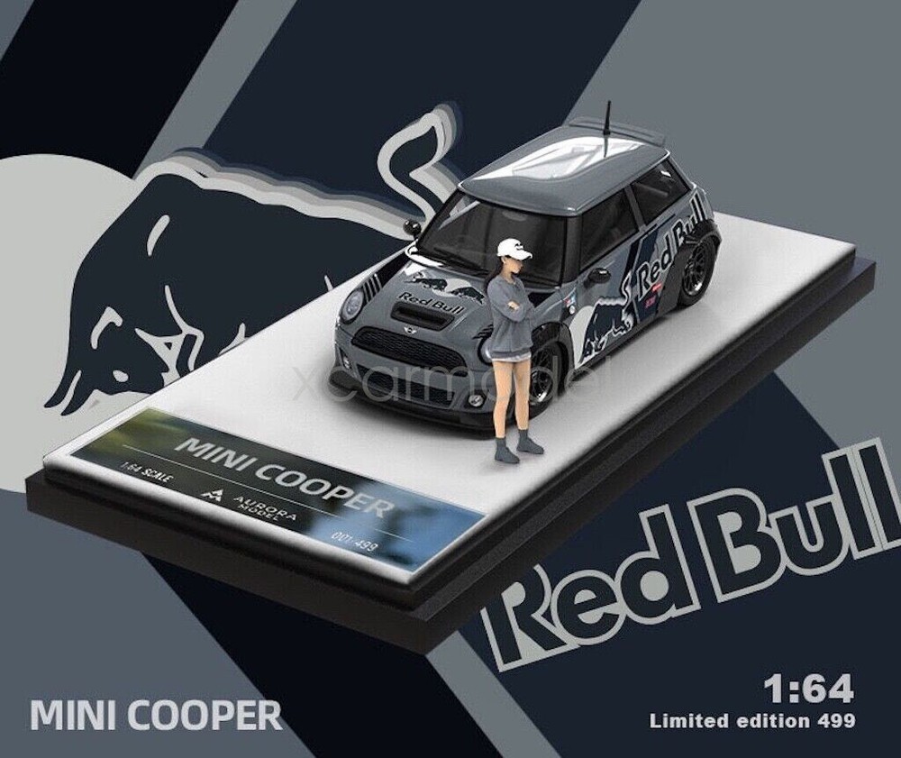Aurora 1:64 Scale Mini Copper Figure Sports Model Diecast Metal Car
