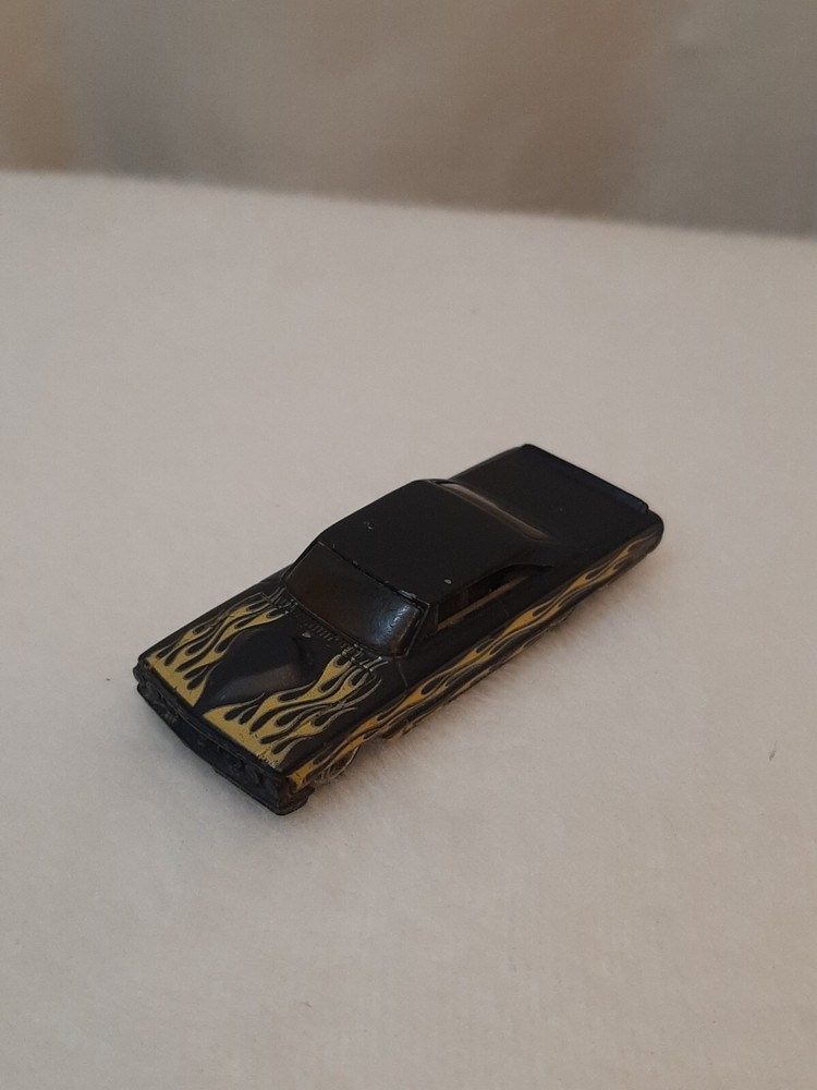 Hot Wheels Custom '64 Galaxie Loose Black Yellow Flames Die Cast Toy Car