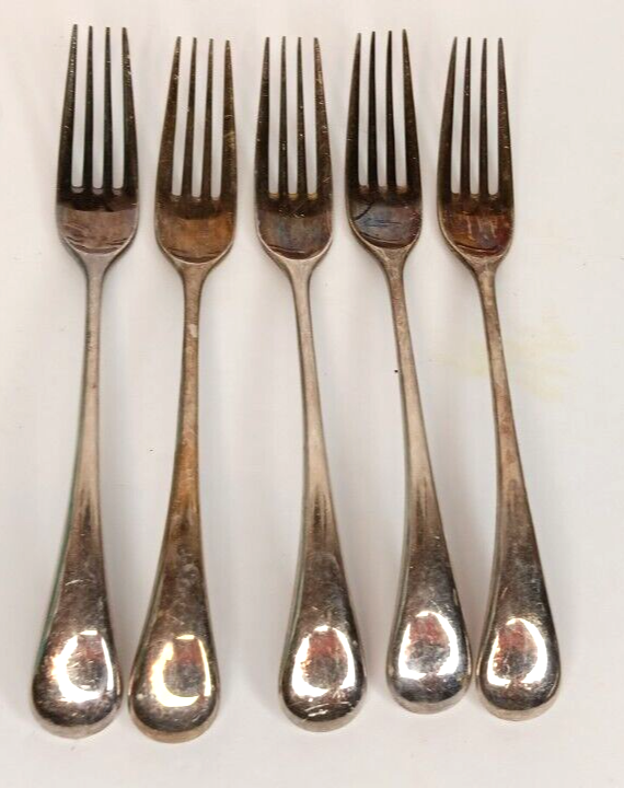 5 Dansk Torun Stainless Steel Salad Dessert Forks, Japan, 7