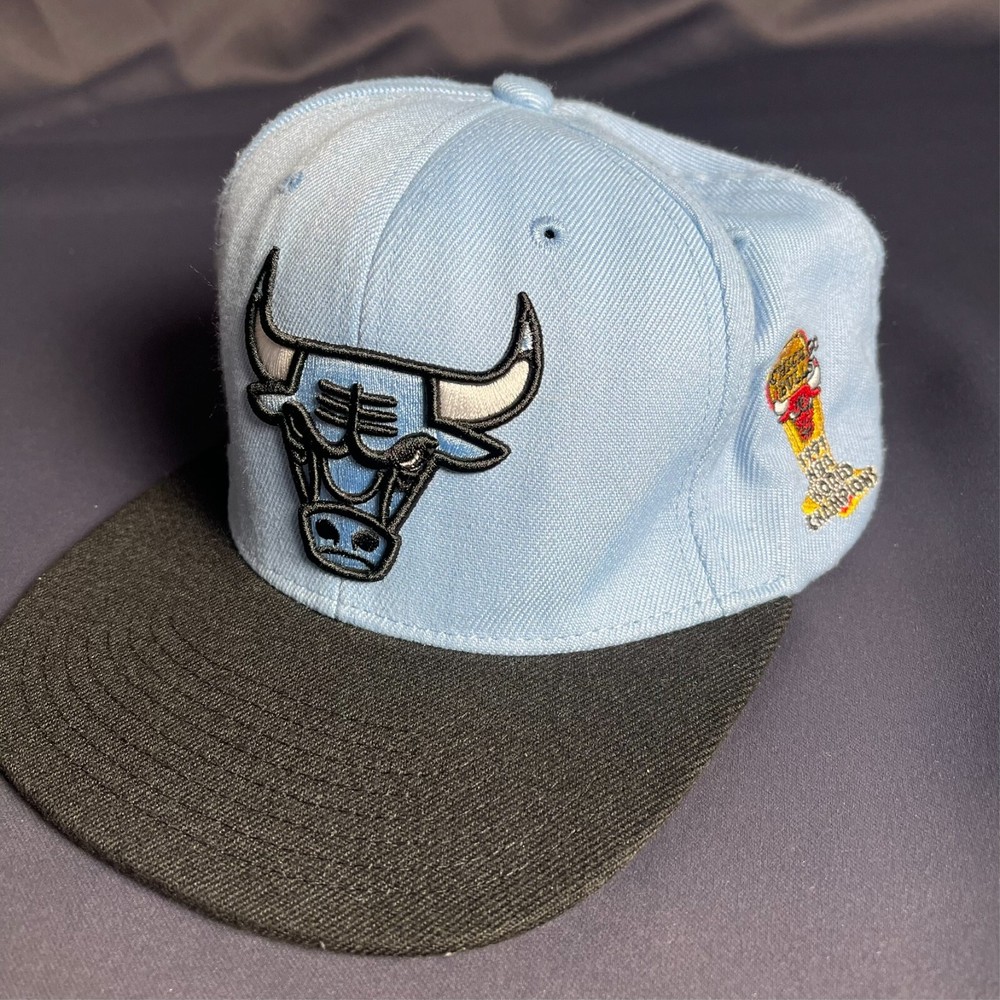 Mitchell & Ness Blue Chicago Bulls 1991 NBA World Champions Hat Snapback