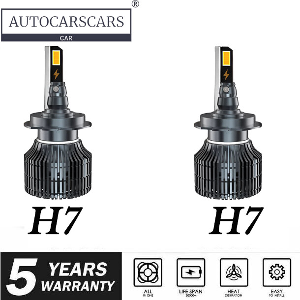 240W H7 LED Headlight Bulb Kit 30000LM Super Bright High Low Beam White Light