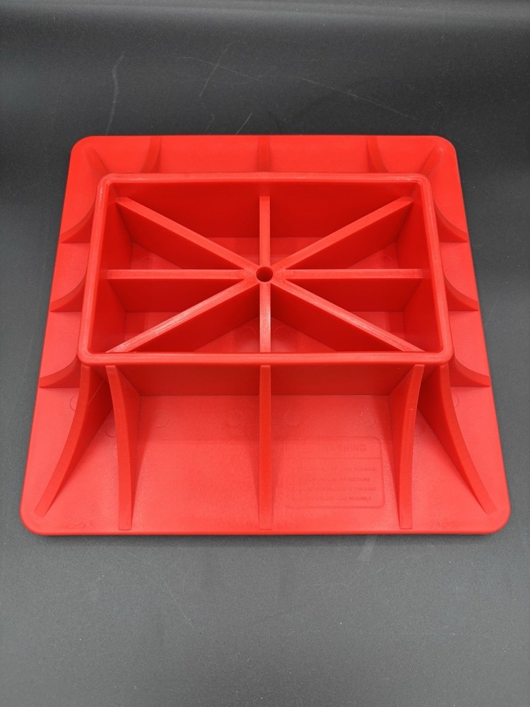 High Lifting Off Road Jack Base Red Hi-Lift 11.2in x 11.2in ABS Jack Surface Pad