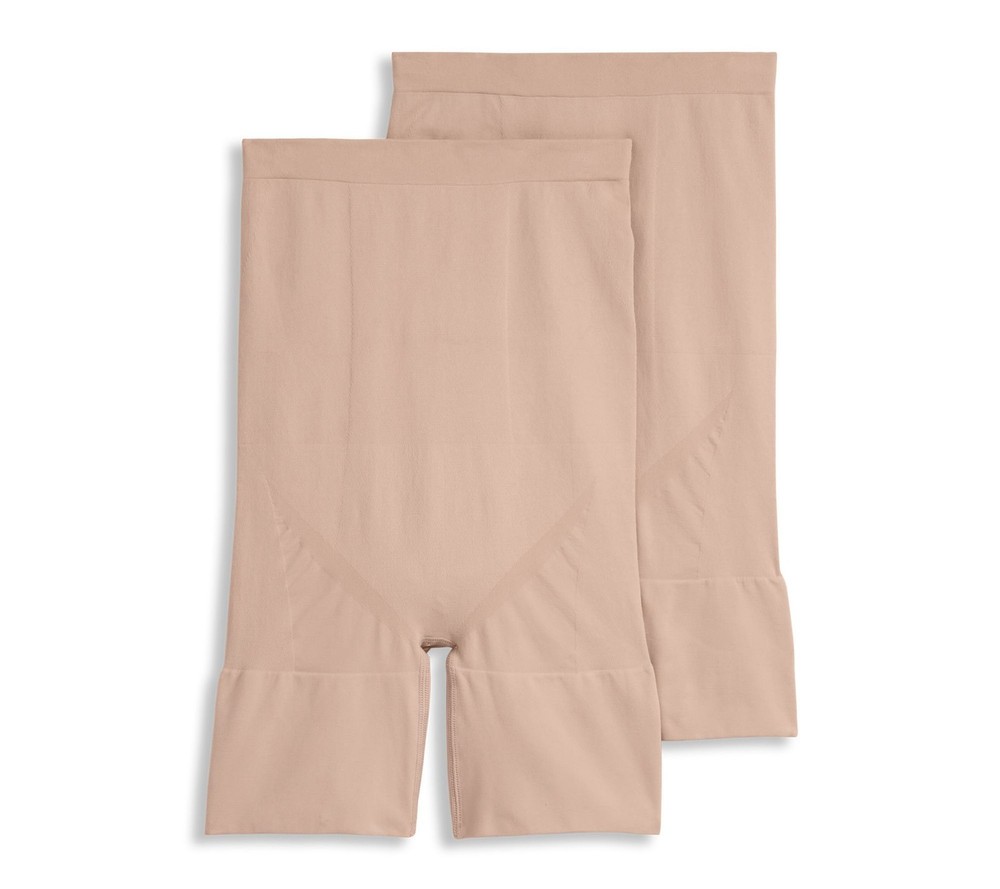 Jockey Women's Shaper Sz L Skimmies Slimmers Pack High Waisted Safari Tan