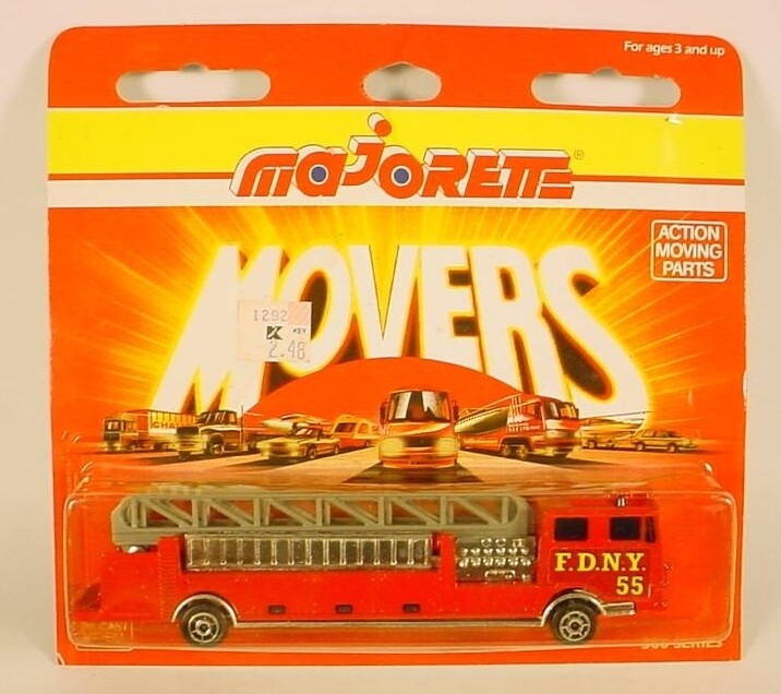 Majorette Movers # 319 FDNY Extending Ladder Fire Engine 1:86 France