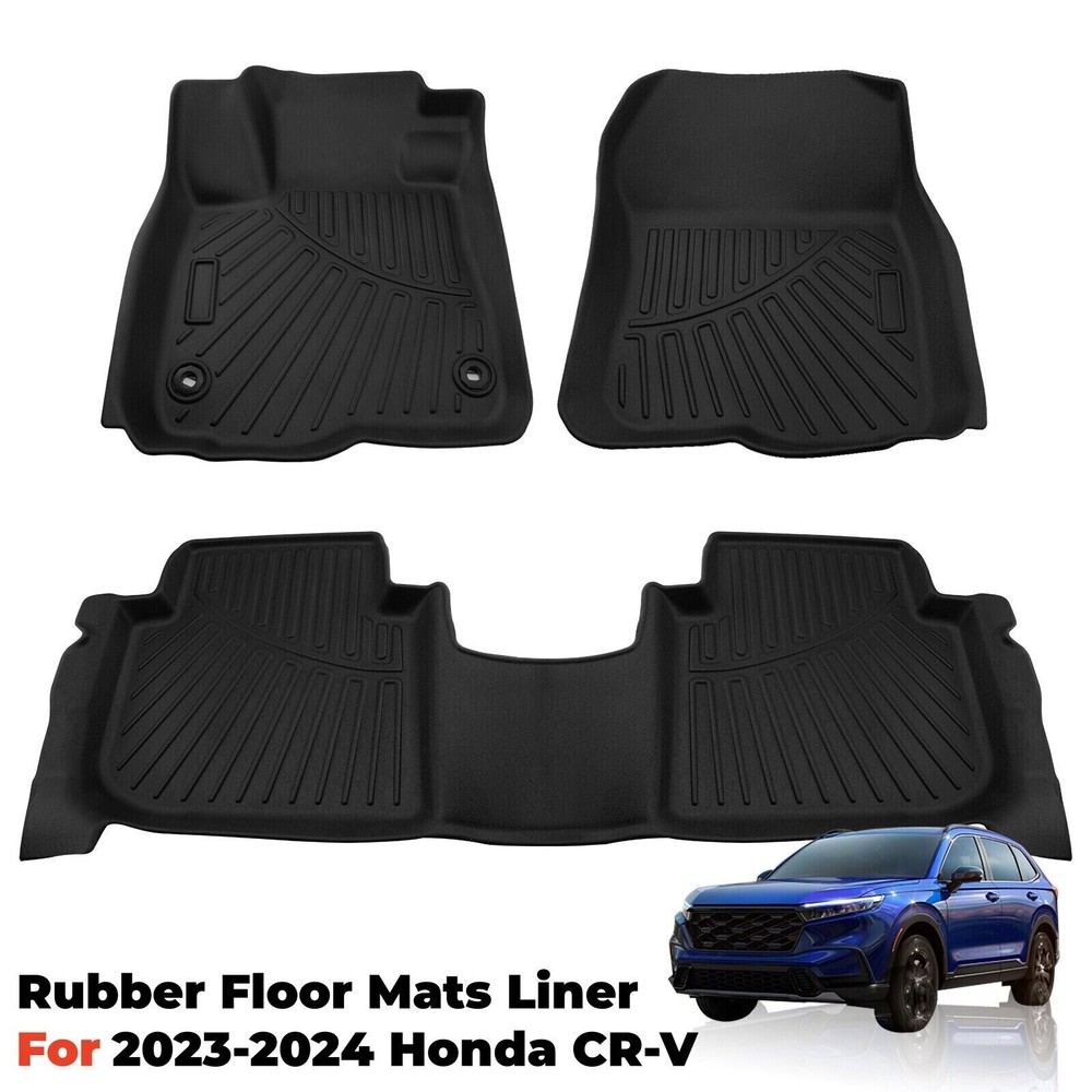 Car Floor Mats TPE Rubber Liners Carpet All Weather for Honda CR-V CRV 2023-2025
