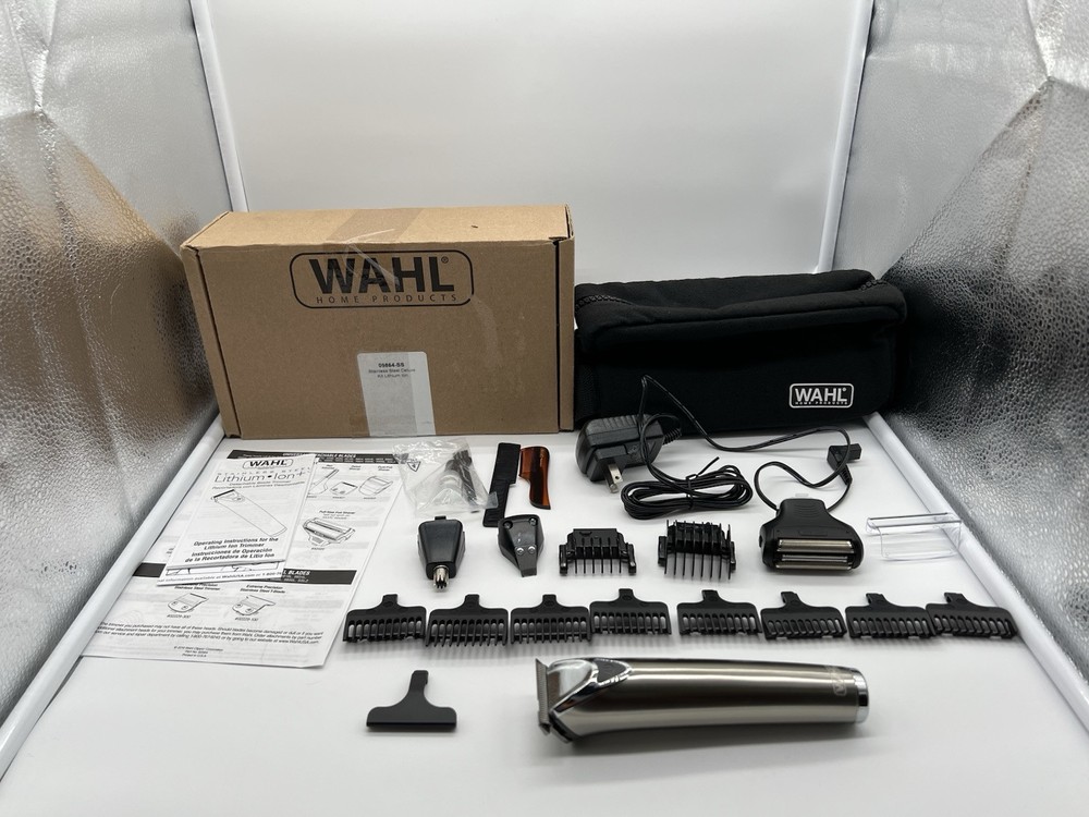 Wahl Stainless Steel Lithium Ion 2.0 Beard Trimmer for Men - Cordless Electric Shaver