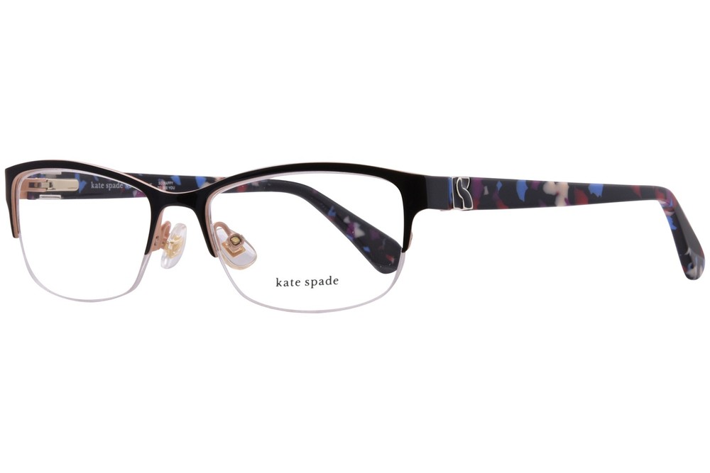 Kate Spade Marnie Semi-Rimless Eyeglasses for Women Black Multicolor 50mm Frame