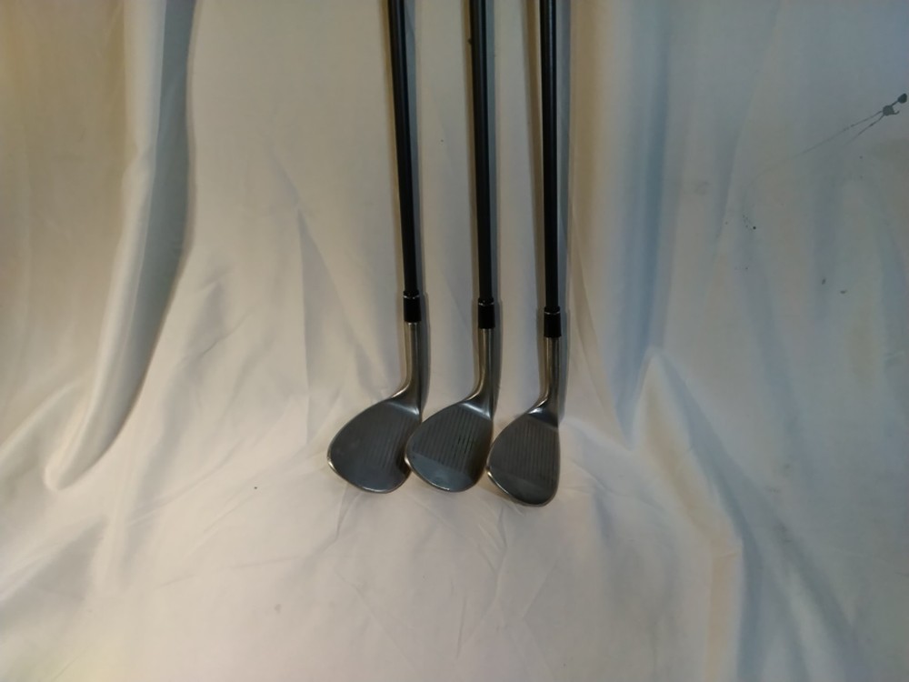 TAYLORMADE RAC WEDGE SET, RARE BOX GROOVE, 52/8, 56/12, 60/6, ACCRA 50i M3 WF