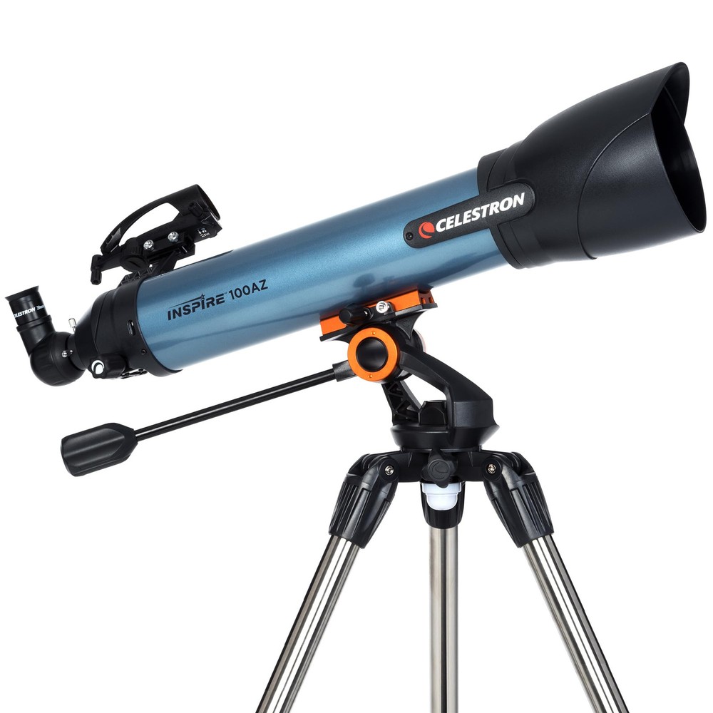 Inspire 100AZ Refractor Telescope, Battery Powered