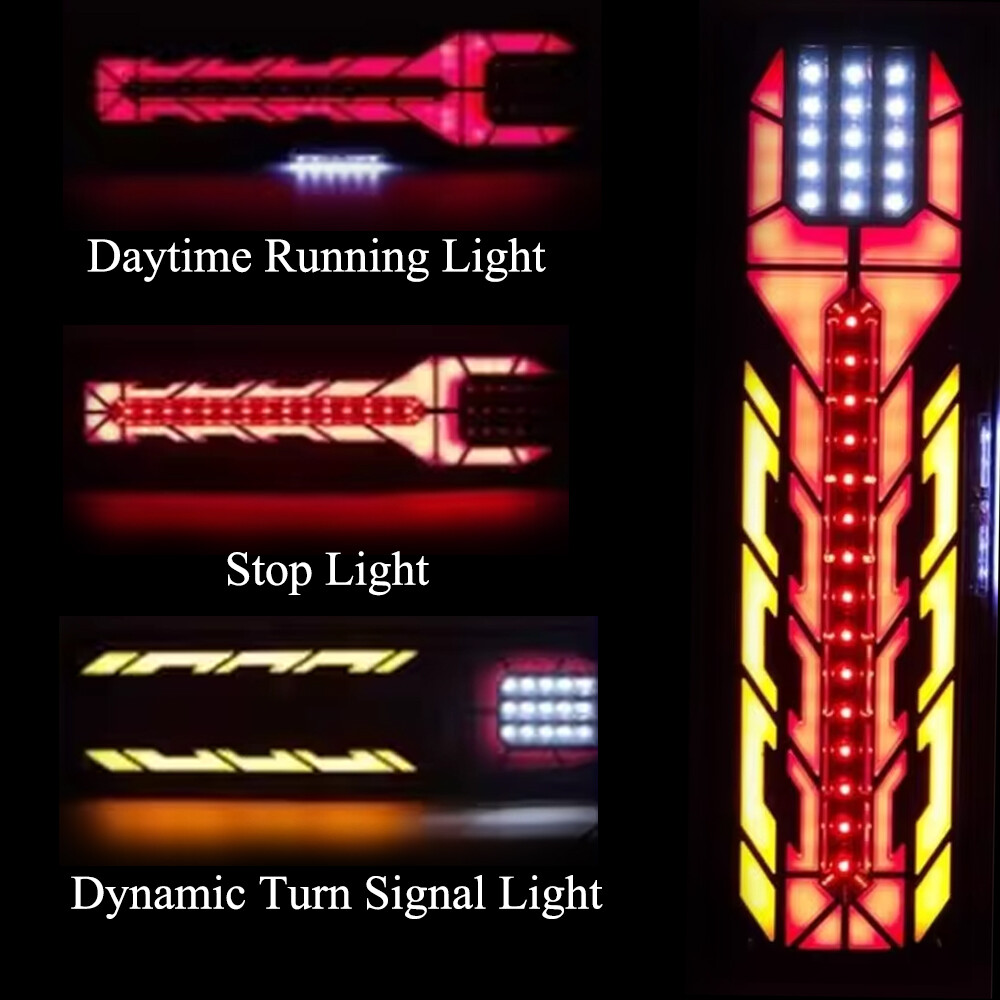 24V 46cm Rear Turn Signal Tail Light for Trailer Truck Van Caravan