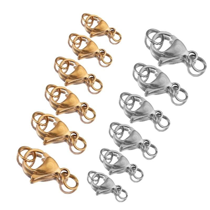 Stainless Steel Lobster Clasp Jewelry Findings for Secure Artisan Creations