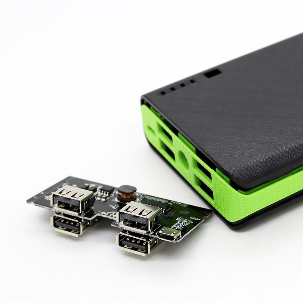 6x18650 DIY Power Bank Kit with 4 USB Ports 2A Fast Charging