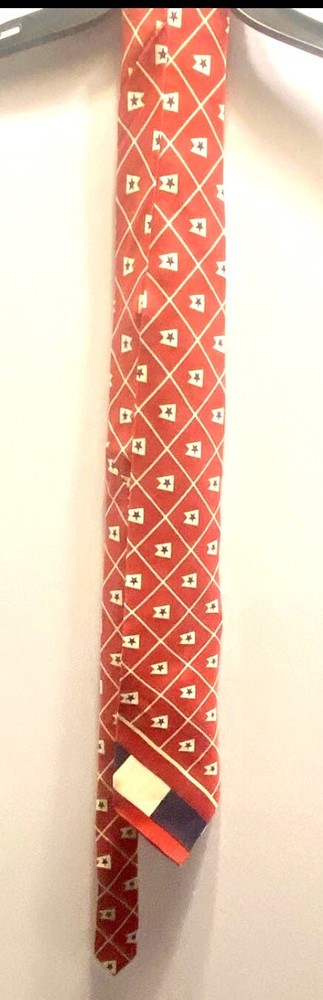 Tommy Hilfiger Patriotic Red White Blue Stars Necktie