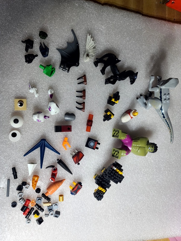 Misc. Lego Pieces, Hands,wings, Hulk, Horse, Pony, Spikes Many You Might Be...