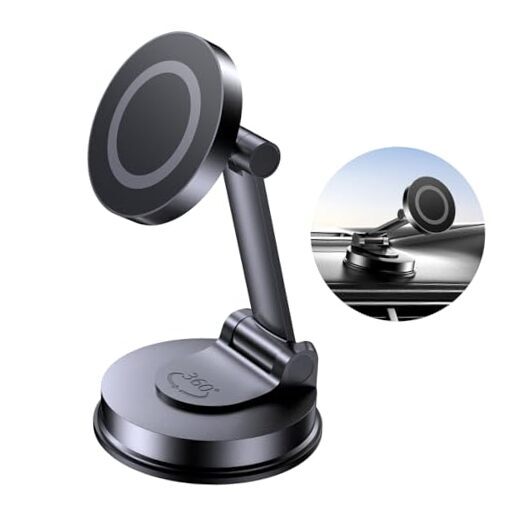 for MagSafe Car Mount, Car Phone Holder for Dashboard, 360° Rotatable Magnetic