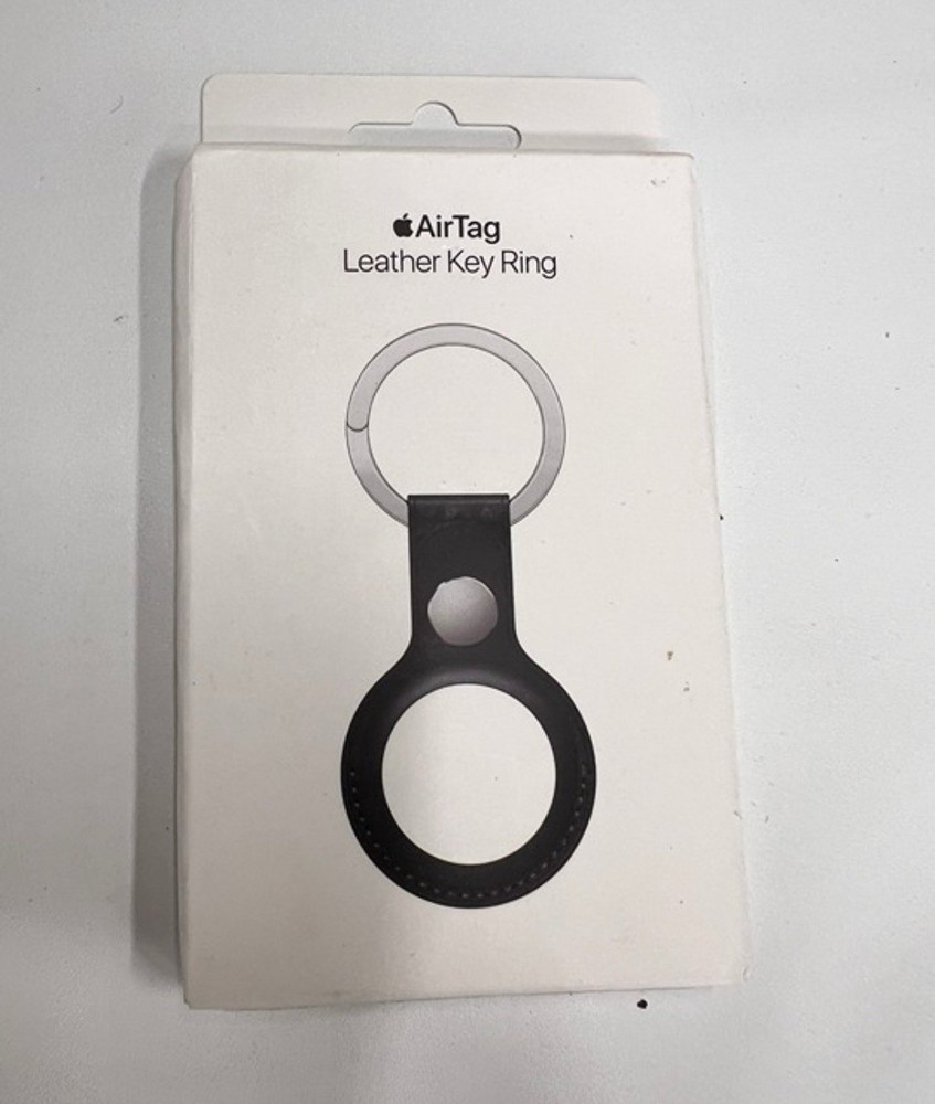 Apple AirTag Leather Key Ring in Midnight - Genuine OEM Brand New