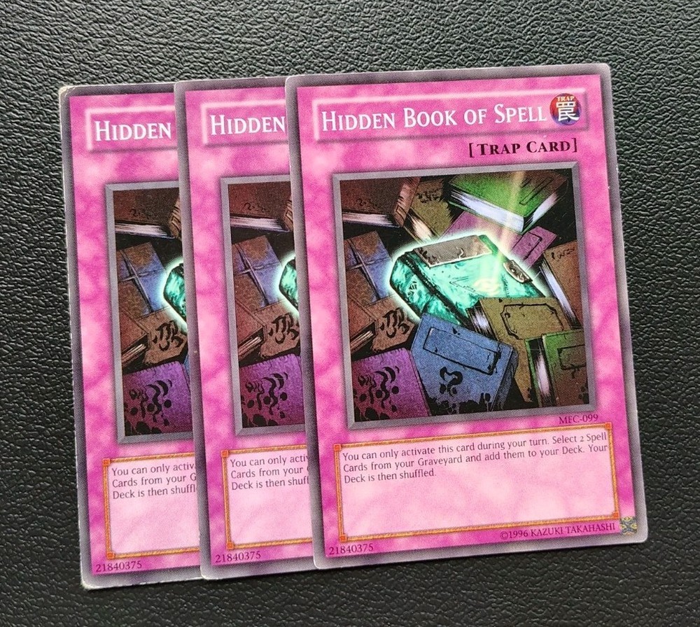 Yu-Gi-Oh Hidden Book of Spell Playset 3x Full Set  