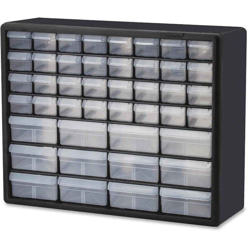 44-Drawer Plastic Drawer Storage Cabinet for Garage Organization Teacher Toolbox