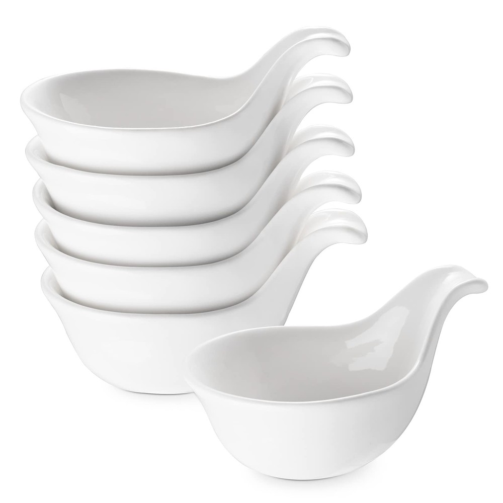 3 oz Soy Sauce Dipping Bowls with Handles for Charcuterie & Small Snacks
