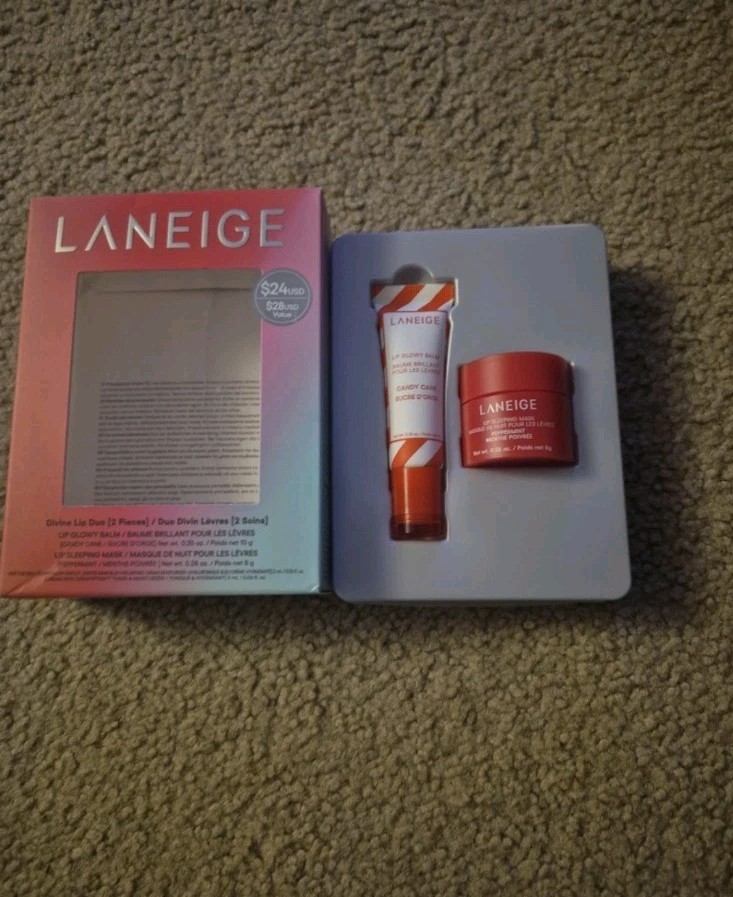 Laneige Divine Lip Duo Candy Cane Peppermint Limited Edition Discontinued