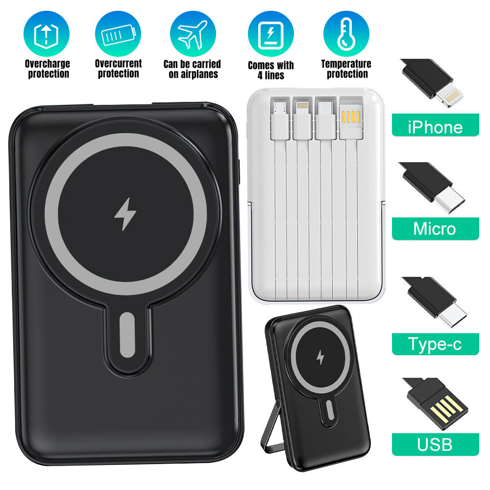 20,000mAh Magnetic Wireless Power Bank for iPhone & Android