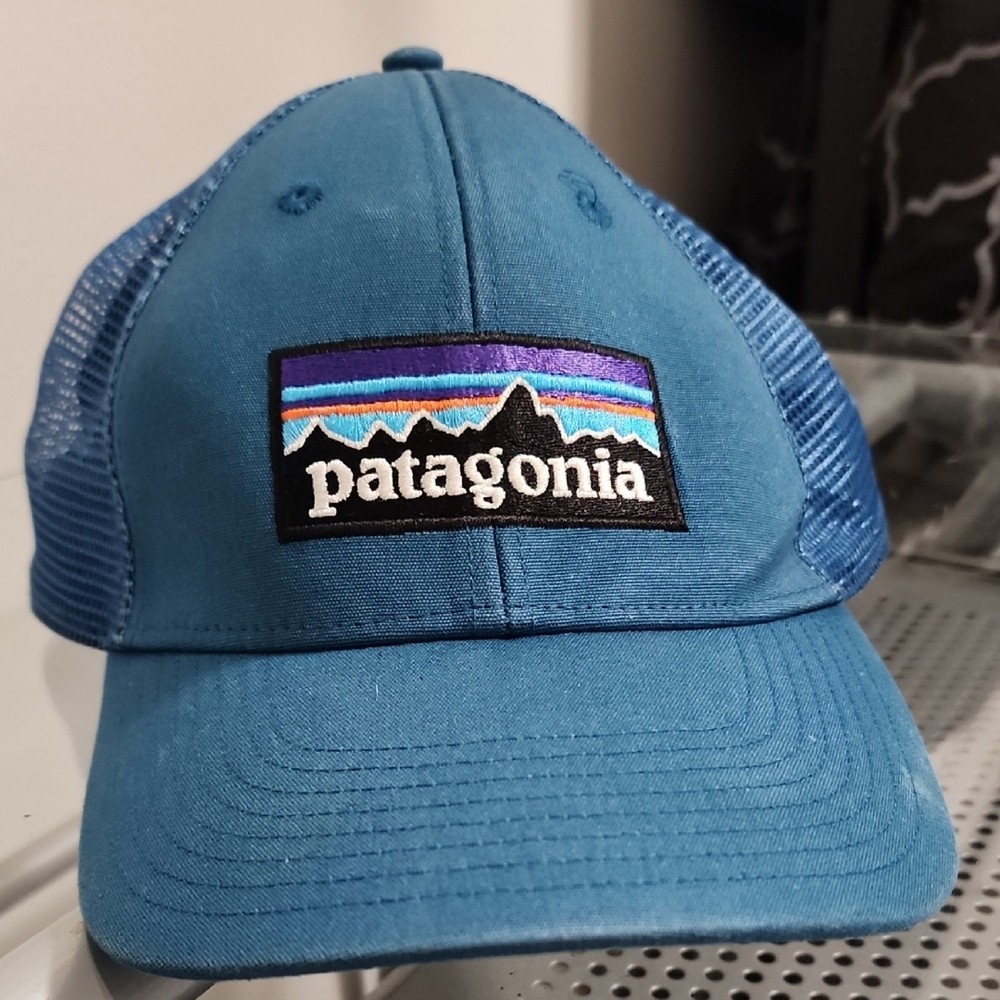 Patagonia Teal Mesh Trucker Cap