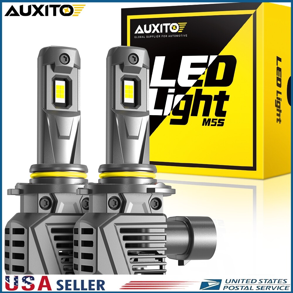 9005 HB3 LED Headlight Bulb Kit High Beam 200W 50000LM Super Bright 6500K White