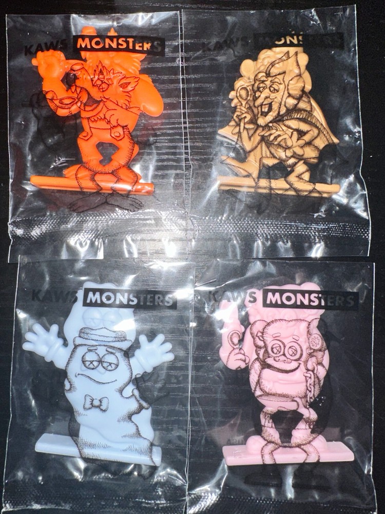 KAWS Monsters Figures Set (All 4) Limited Edition General Mills 2022 - In Hand