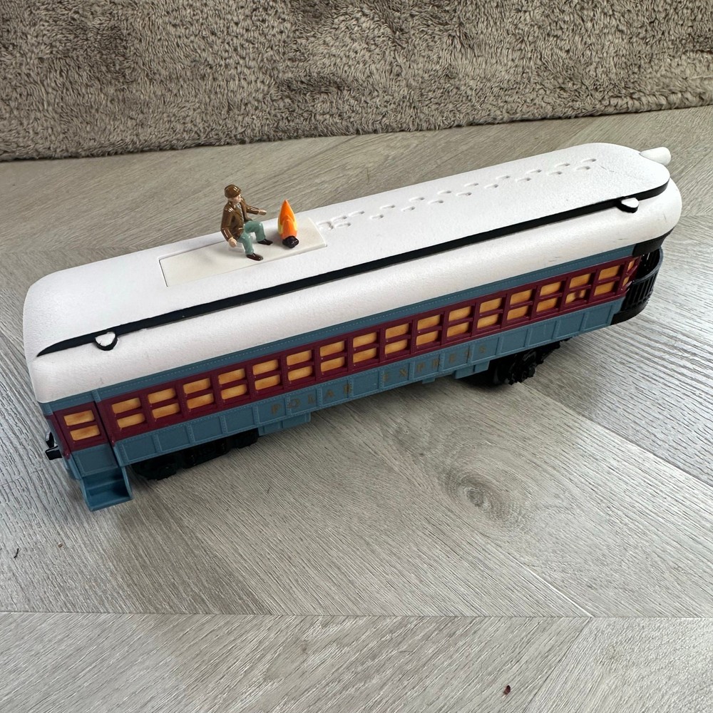 Lionel Polar Express Observation Car with Disappearing Hobo Christmas Train Toy  