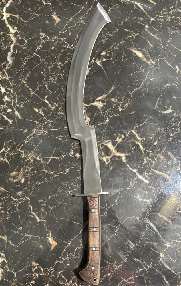 Custom Handmade Carbon Steel Pangboche Machete Hunting Sword  