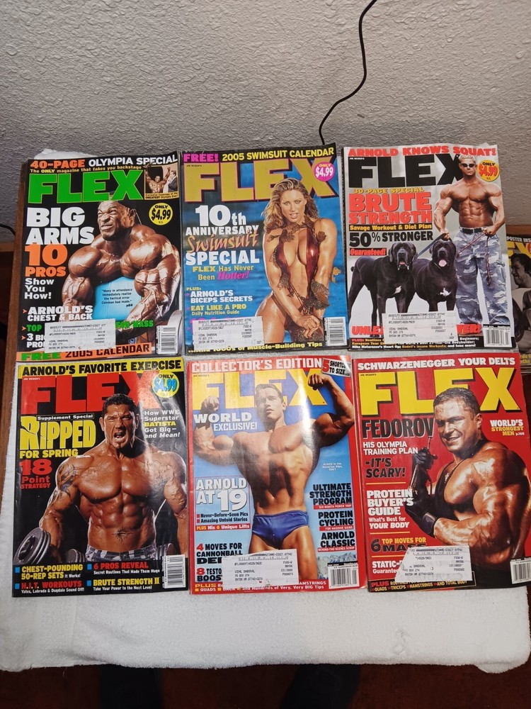 Flex Magazine COMPLETE 2005 SET Joe Weider’s All 12 From 2005