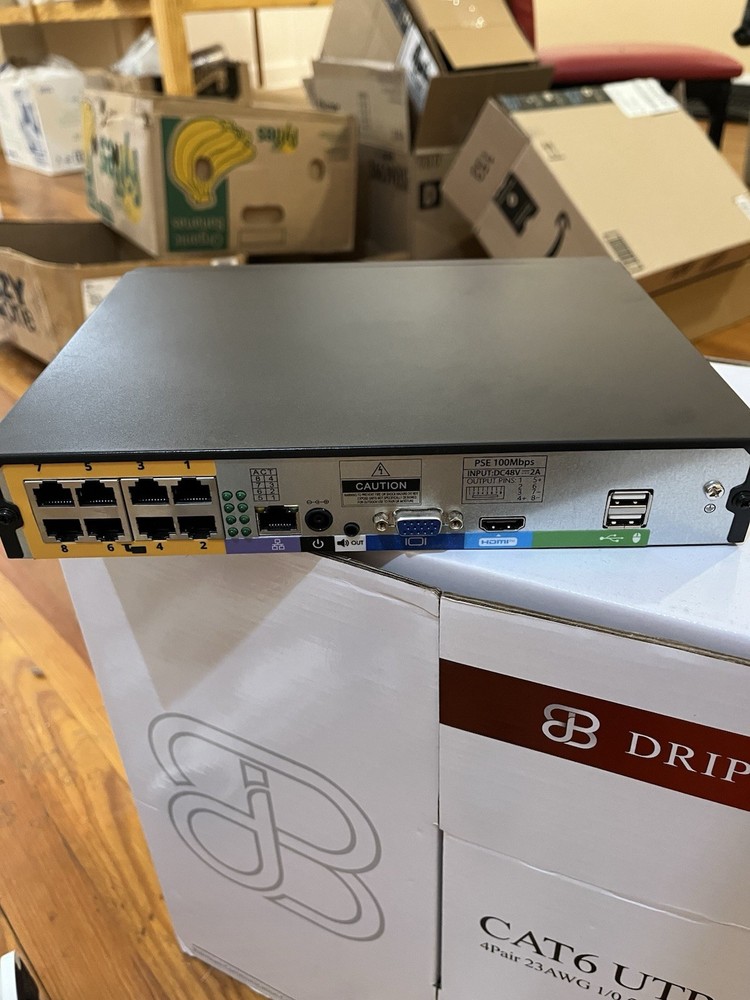 Defender NS8MP1T8B8 8CH 4K UHD IP Camera System 8 Cameras 1TB Night Vision