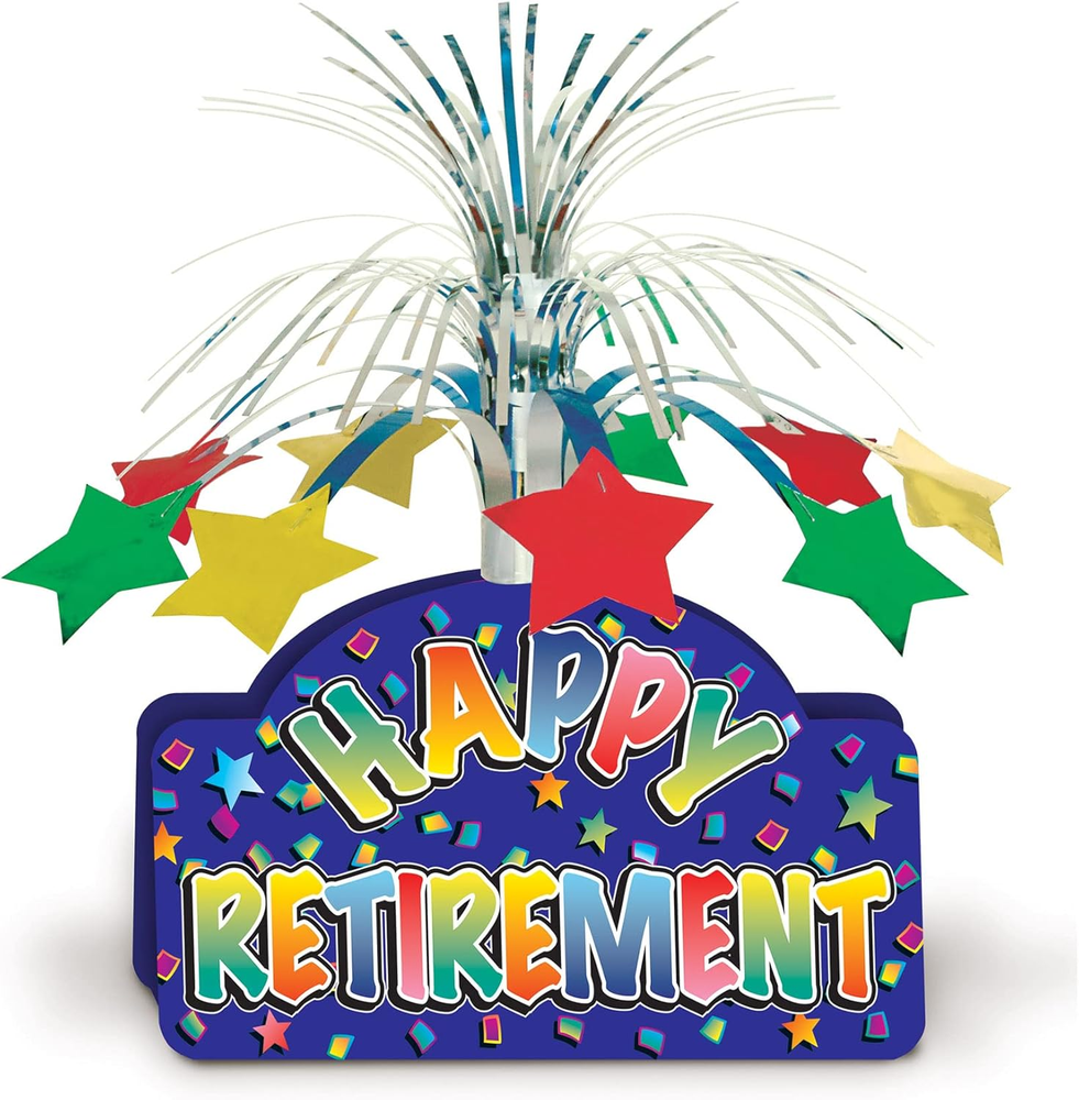 Happy Retirement Centerpiece Party Accessory (1 count) (1/Pkg)