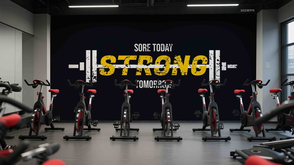 3D Gym Fitness Theme Illustration Wall Murals Wallpaper Murals Wall Sticker 8