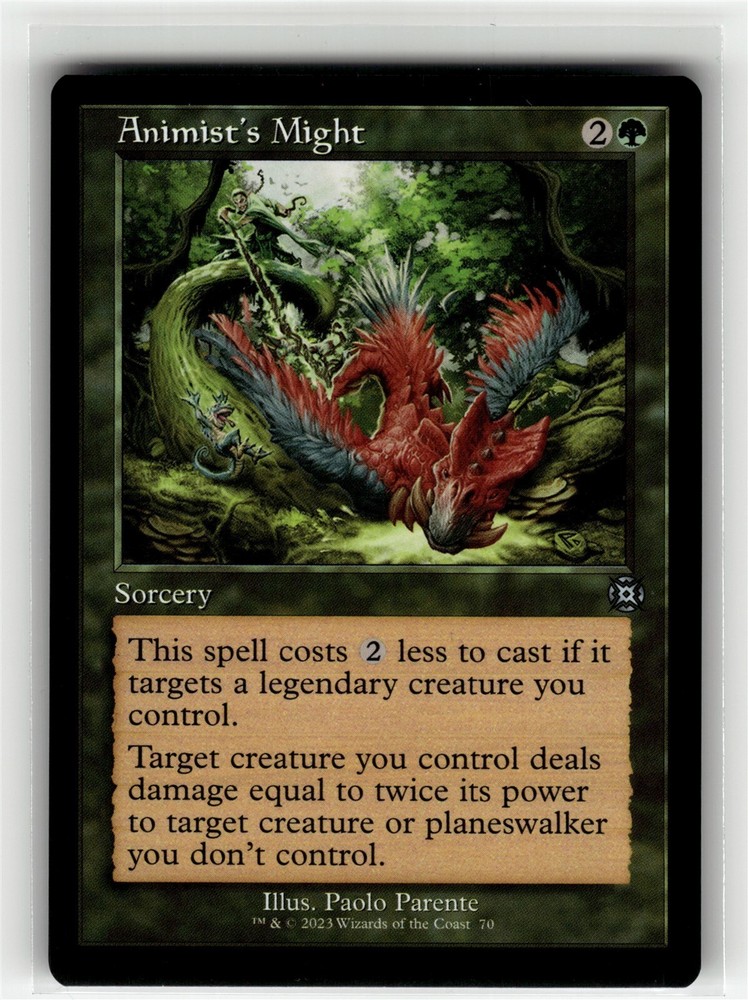 ANIMIST'S MIGHT (RETRO FRAME) The Aftermath #70 MAT(NM+)(MTG)