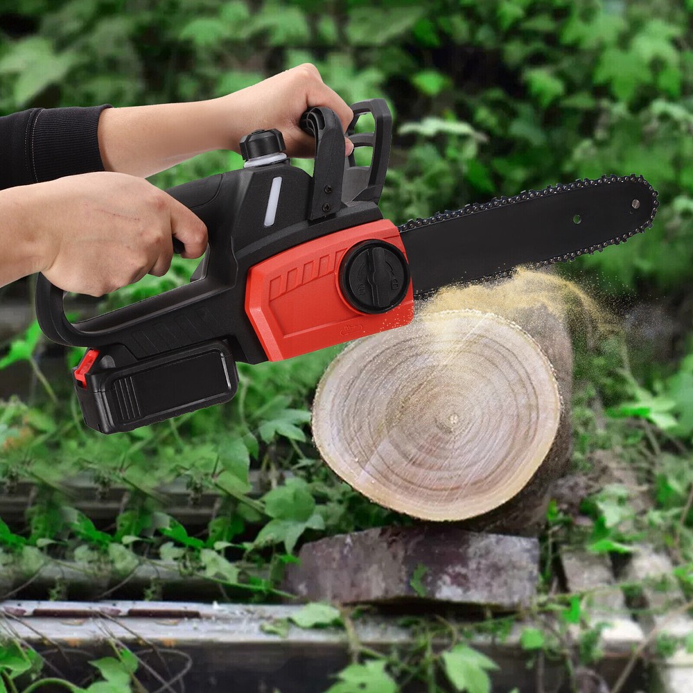 10-Inch Cordless Mini Chainsaw with Safety Lock & 1 Battery