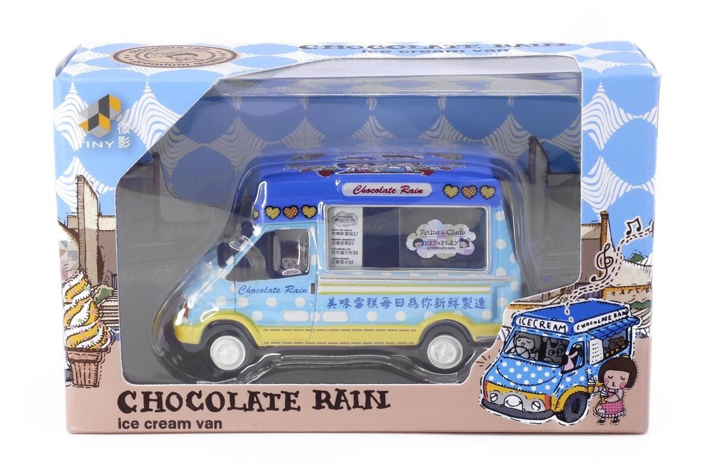 Tiny City Die-Cast Model  Chocolate Rain  Ice Cream Van